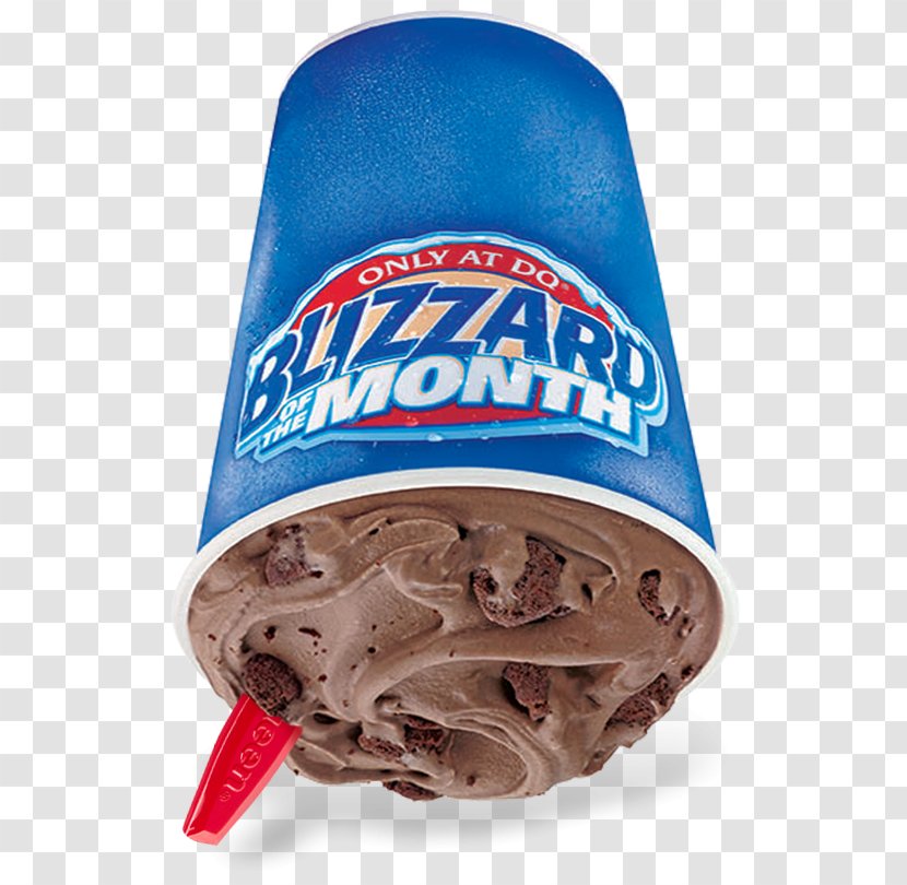 Chocolate Truffle Brownie Sundae Dairy Queen Cookie Dough - Flavor - Blizzard Transparent PNG