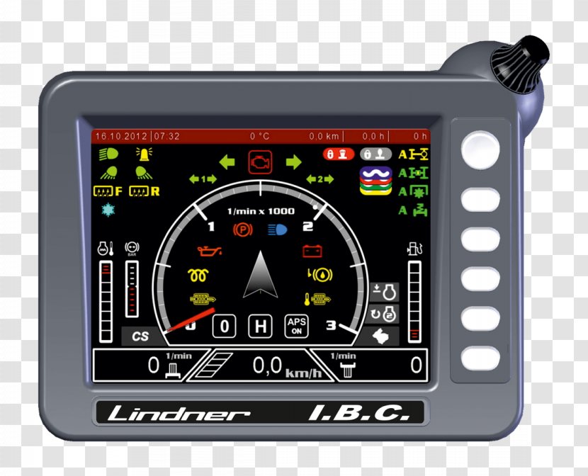 GPS Navigation Systems Newton Metre Motor Vehicle Speedometers Tractor Duport B.V. - Multimedia - IBC Transparent PNG