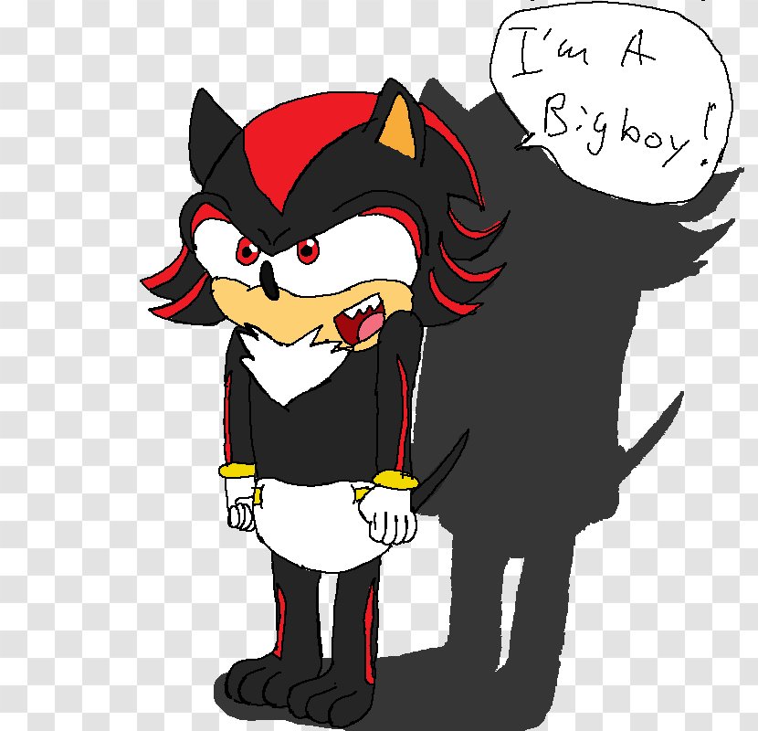 Diaper Shadow The Hedgehog Rouge Bat Sonic Chaos Silver - Mythical Creature - Baby Transparent PNG