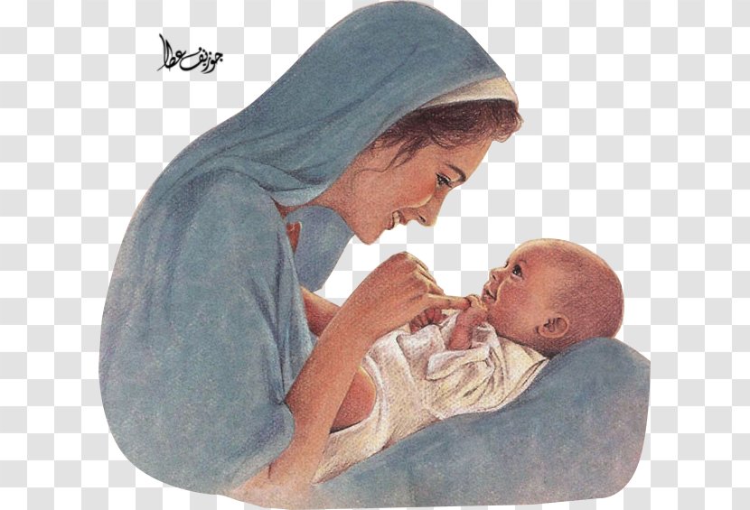Mary Child Jesus Gabriel Infant - Father Transparent PNG