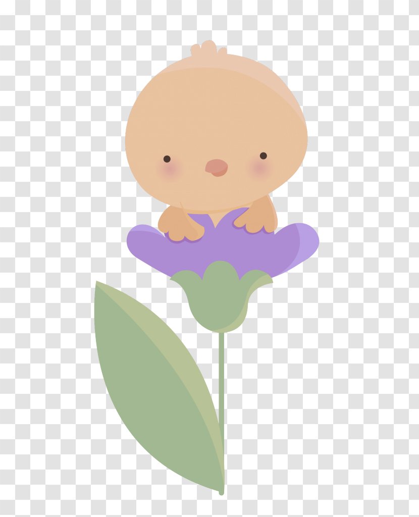 Cartoon Violet Clip Art Fictional Character Plant - Smile Flower Transparent PNG