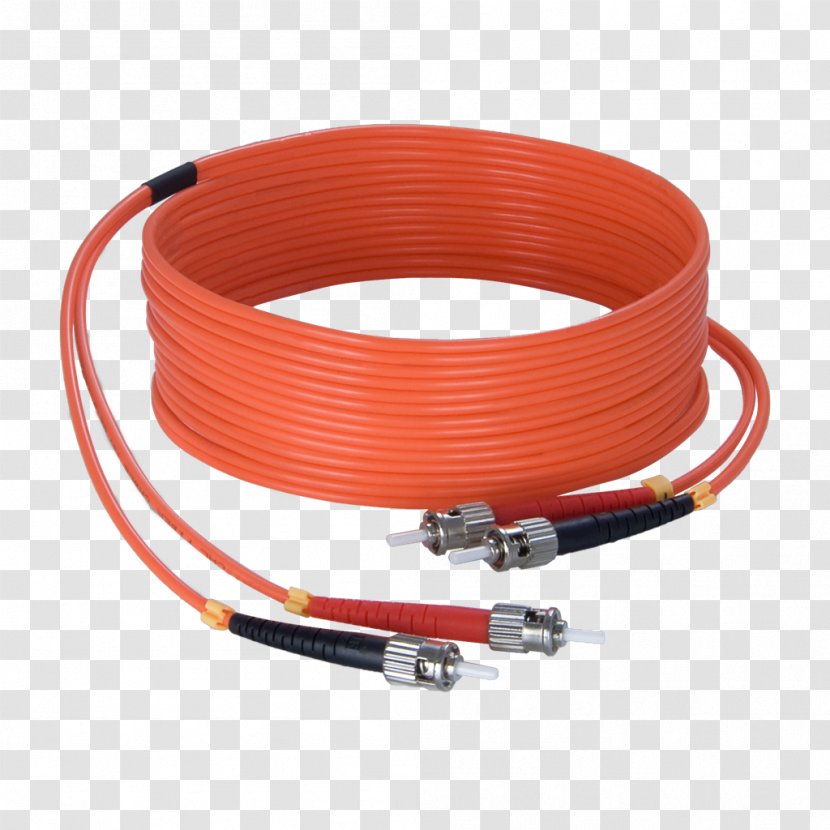 Electrical Cable Optical Fiber Ground Wire Optics - Orange Transparent PNG