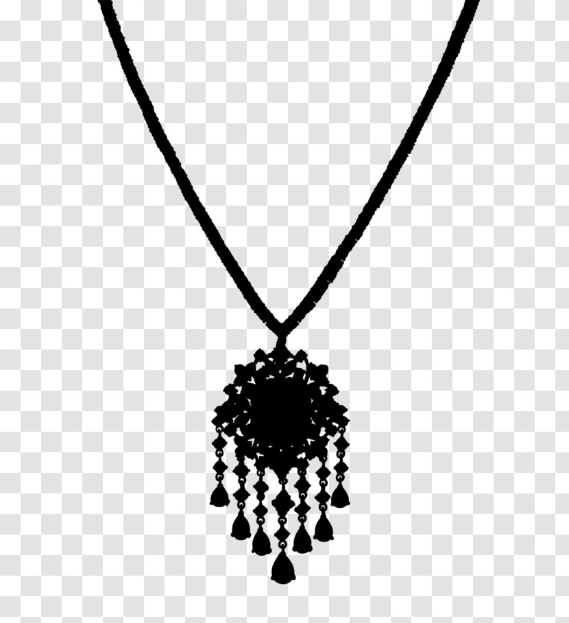 Locket Necklace Black & White - Body Jewellery - M Chain Transparent PNG