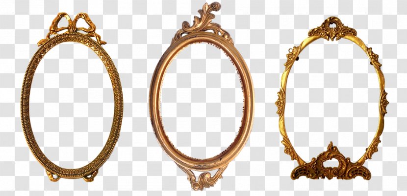 Picture Frames Oval Decorative Arts - Gold - Baroque Transparent PNG