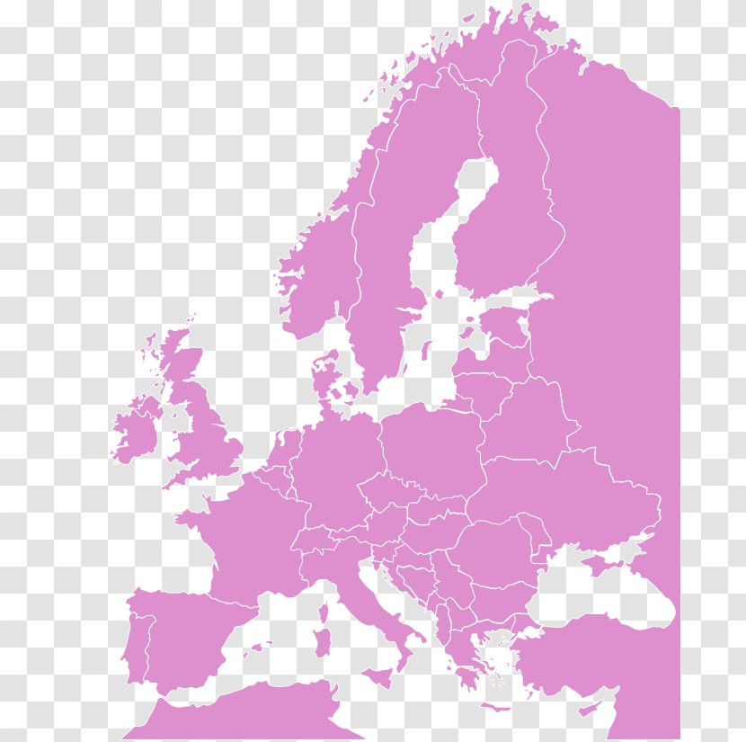 France World Map Mapa Polityczna - Pink - Europe And The United States Transparent PNG