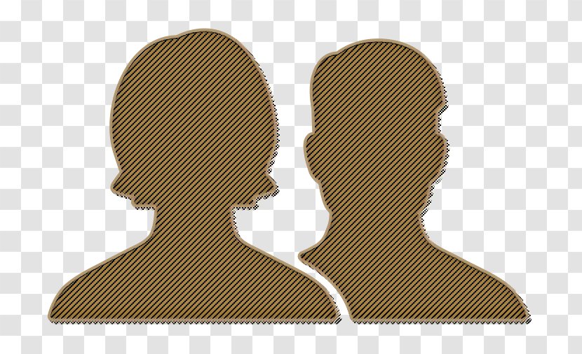 Facebook Icon Friends Group - Beige - Silhouette Transparent PNG