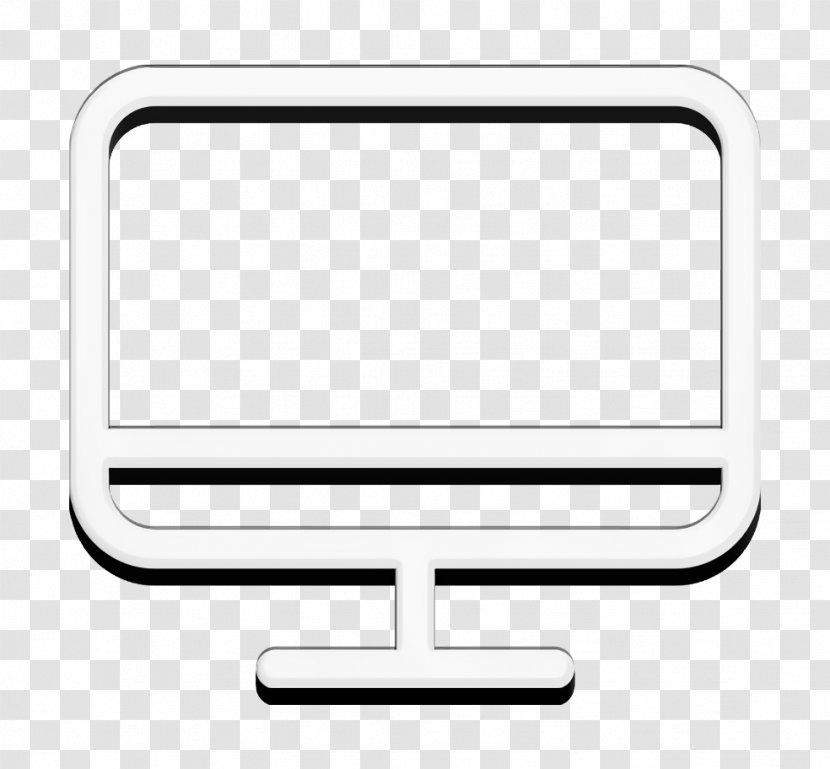 Multimedia Icon Monitor Technology - Rectangle Display Device Transparent PNG