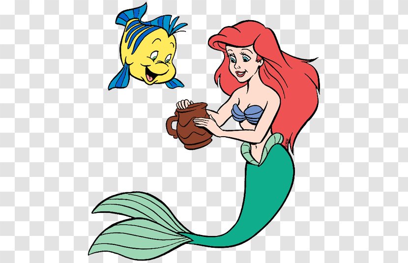 Ariel Clip Art Mermaid Image Video - Flower - And Flounder Transparent PNG