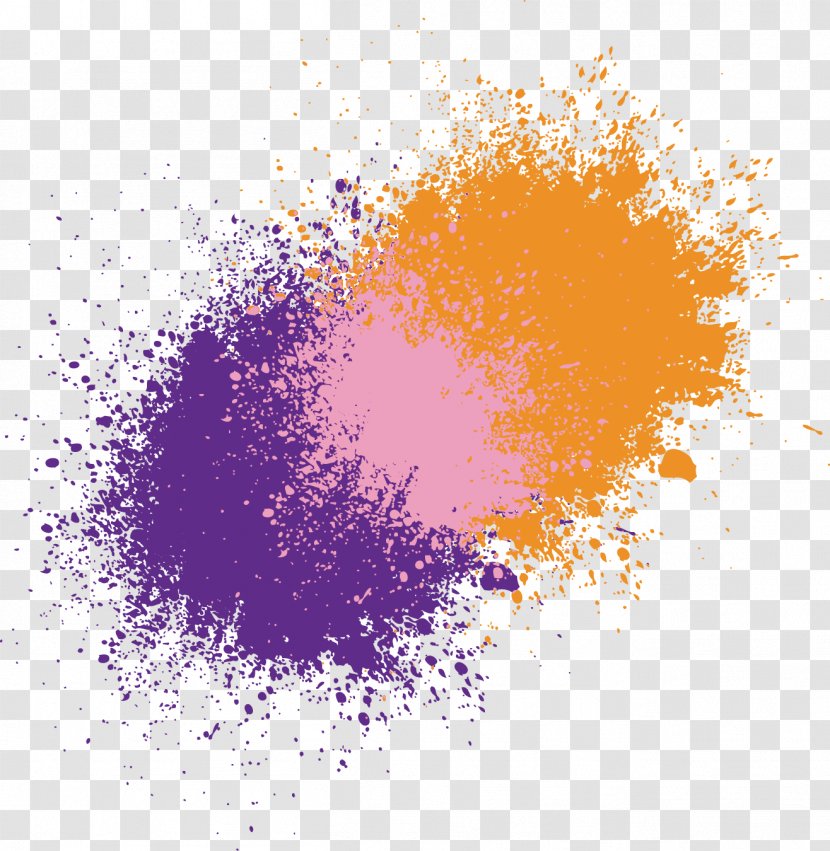 Ink Download - Violet - Colorful Background Splash Effect Transparent PNG