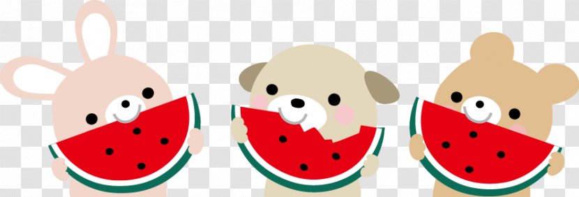Suikawari Watermelon Illustration Summer Japan - Finger - Fictional Character Transparent PNG