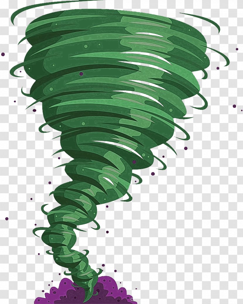 Green Leaf Background - Tornado - Herbaceous Plant Transparent PNG