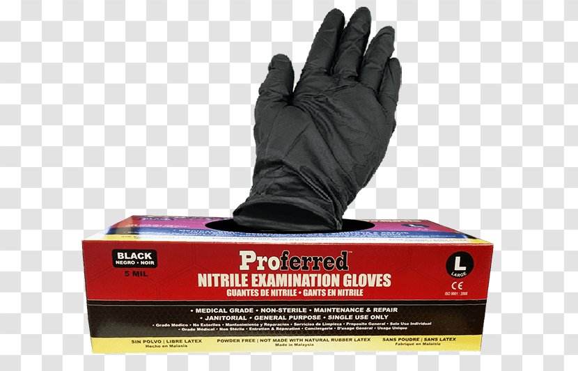 Glove Nitrile Rubber Pacific Components H&M Yellow - Safety Transparent PNG