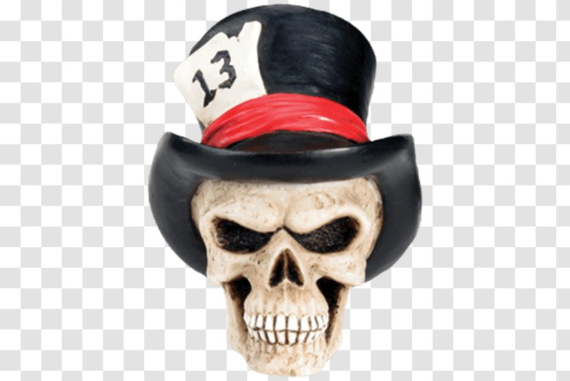 Top Hat Skull Cap Leather - Head Transparent PNG