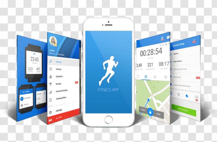 Smartphone Feature Phone Fitness App Mobile Development - Cellular Network Transparent PNG