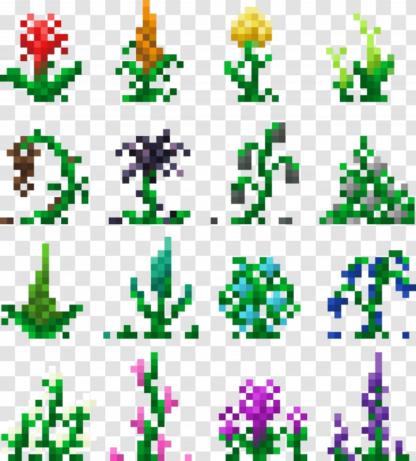 Minecraft Mods Flower Pattern - Mod - Text Transparent PNG