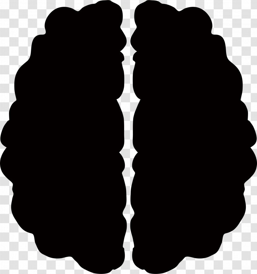 Silhouette Line Art Light Skull Clip - Brain - Psychology Transparent PNG