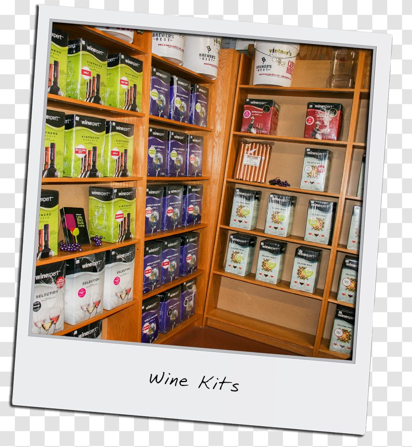 Home-Brewing & Winemaking Supplies Beer Shelf - Bookcase - Wine Transparent PNG