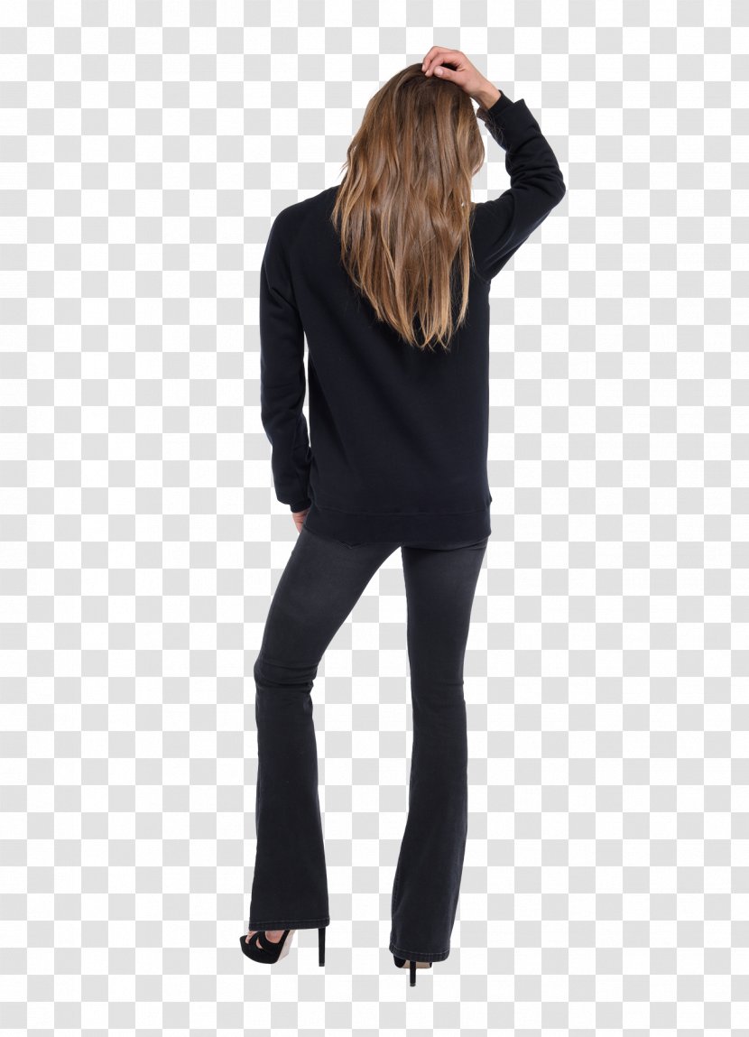 Jeans Shoulder Sleeve Black M Transparent PNG