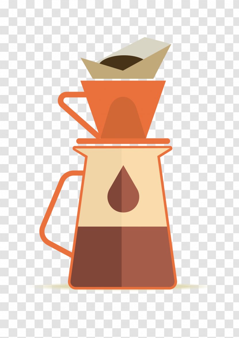 Coffee Cup Cafe Coffeemaker - Cartoon Red Pot Transparent PNG
