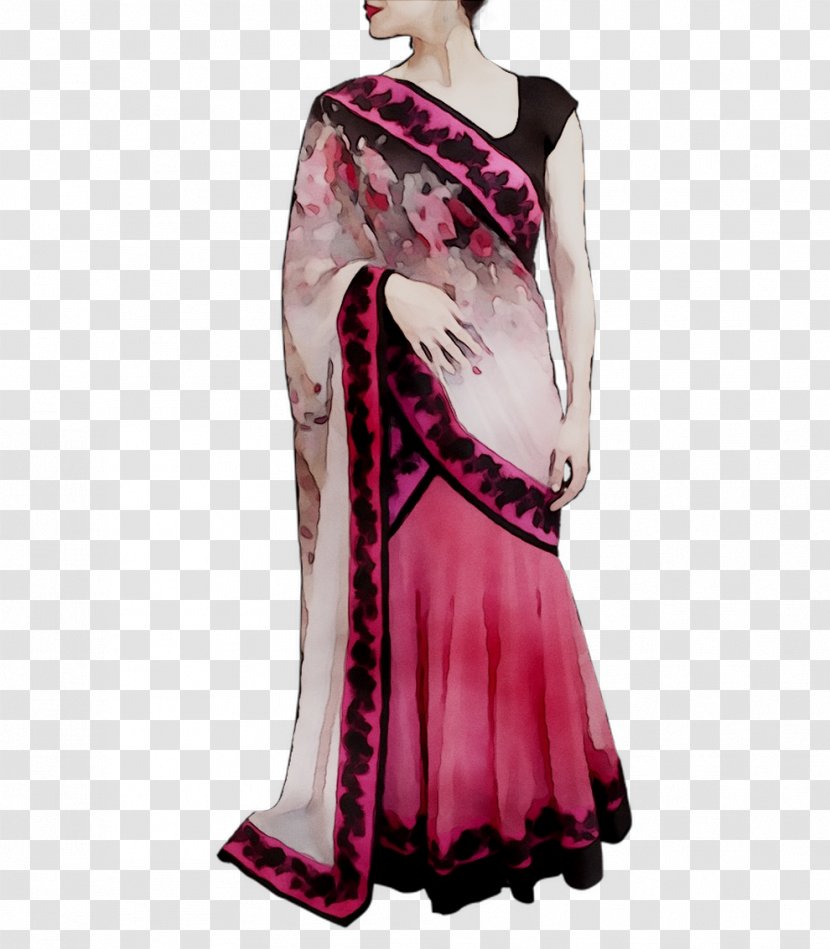 Shoulder Dress Pink M - Formal Wear - Sari Transparent PNG