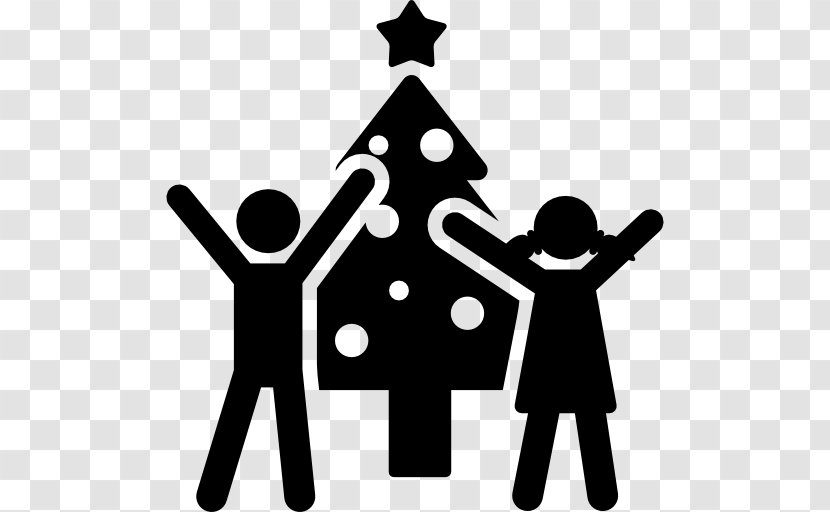 Child Care Christmas Symbol - Monochrome Photography Transparent PNG