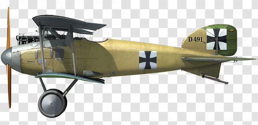 Albatros D.III Airplane D.V Aircraft - Biplane - Albatross Transparent PNG