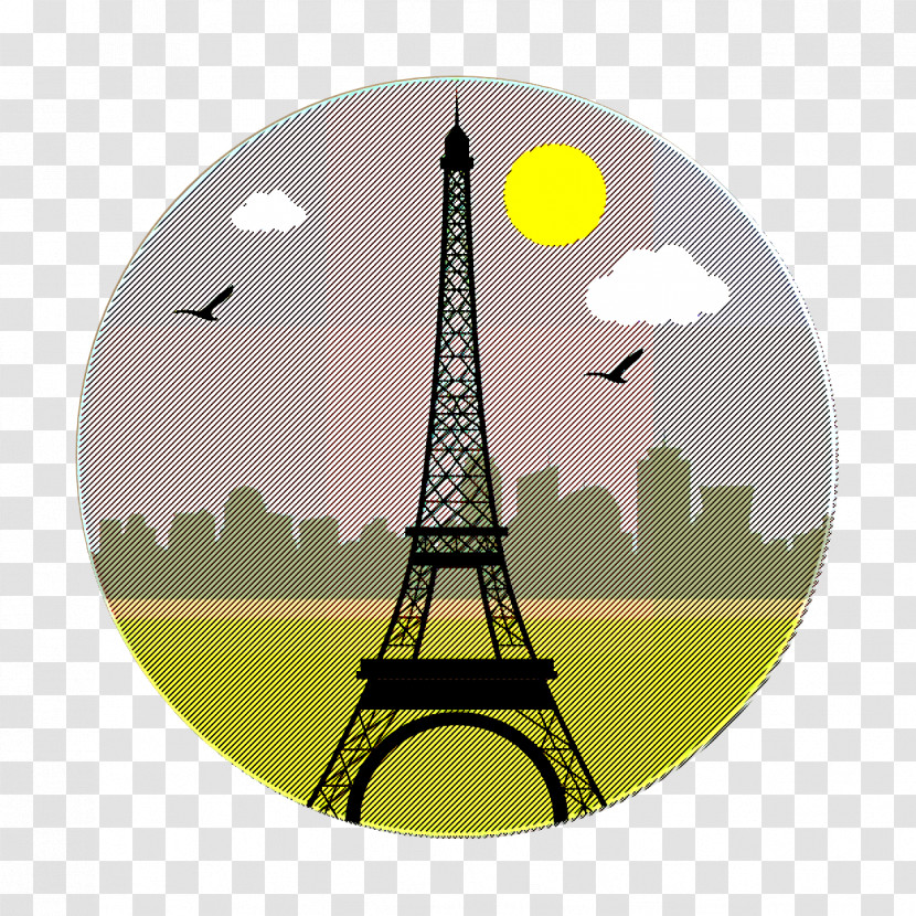 Landscapes Icon Landmark Icon Eiffel Tower Icon Transparent PNG