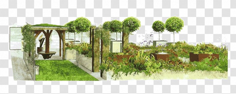 Lawn Sett Garden Square Land Lot - Plant - Terrace Transparent PNG