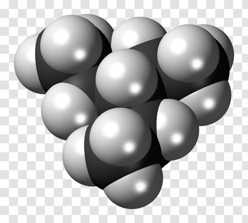 3-Ethylpentane Organic Chemistry Molecule Atom - Monochrome Photography Transparent PNG