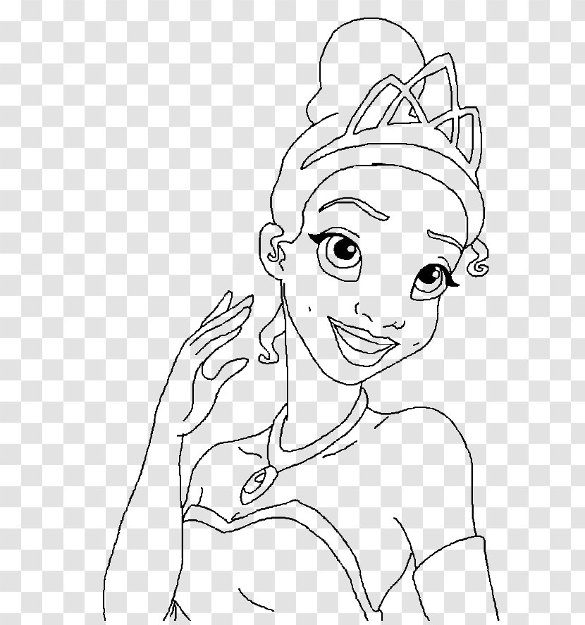 Tiana Belle Prince Naveen Coloring Book Disney Princess - Cartoon Transparent PNG