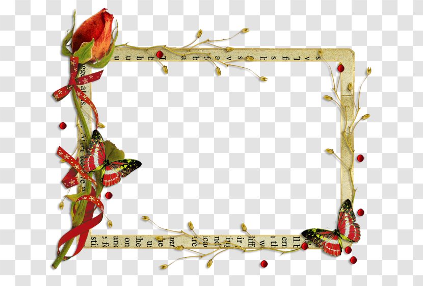 Picture Frames Text Flower Clip Art - Scrapbooking - Rectangle Transparent PNG