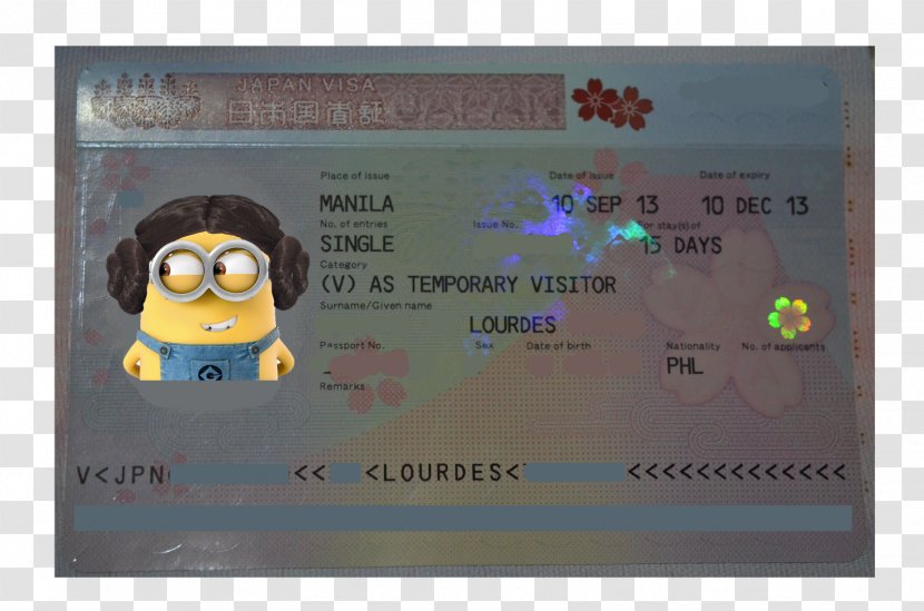 Travel Visa Experience Japan Screenshot Technology - Cartoon - Formal Passport Size Photo Transparent PNG