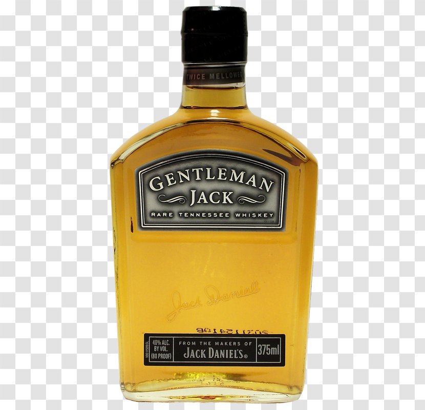 Tennessee Whiskey Bourbon Jack Daniel's Gentleman - Glass Bottle Transparent PNG