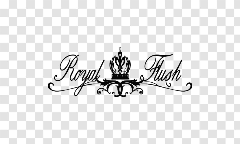 Sticker Brand Text Logo Clip Art - Royal Flush Transparent PNG