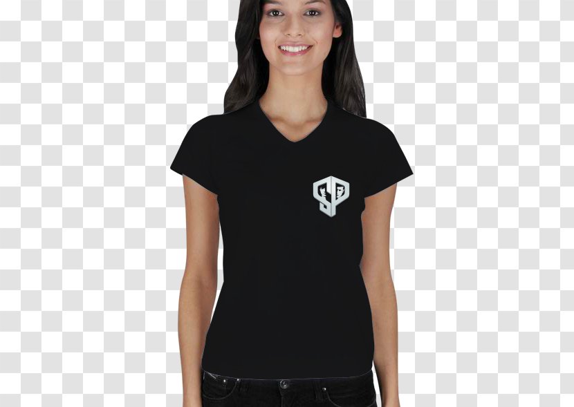 T-shirt Hoodie Collar Clothing Polo Shirt - Black Transparent PNG