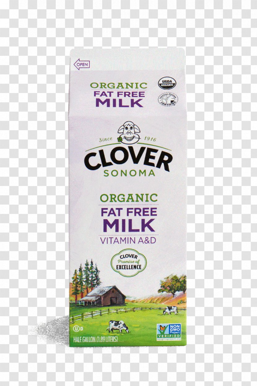 Chocolate Milk Organic Food Cream Clover Stornetta Farms - Skimmed - Fat Content Of Transparent PNG