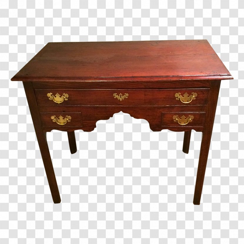 Table Lowboy Drawer Desk 18th Century - Wood Stain Transparent PNG