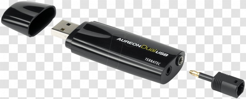 TerraTec Aureon Dual USB, Sound Card, 3, 5 Mm + Optical, Pc/Mac Cards & Audio Adapters Device Driver - USB Transparent PNG