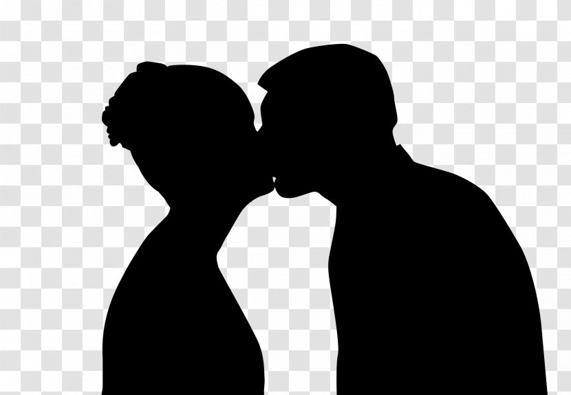 Silhouette Drawing Clip Art - Romance - Kiss Transparent PNG