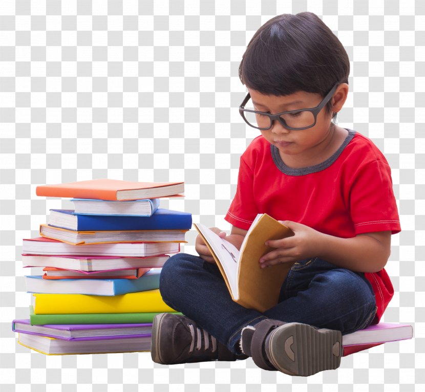 Child Boy Clip Art - Reading Transparent PNG