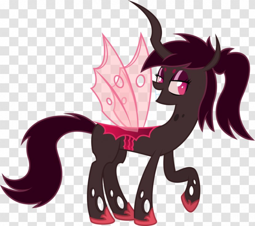 Pony Changeling Winged Unicorn DeviantArt Cartoon - Silhouette - Devilwitch Transparent PNG