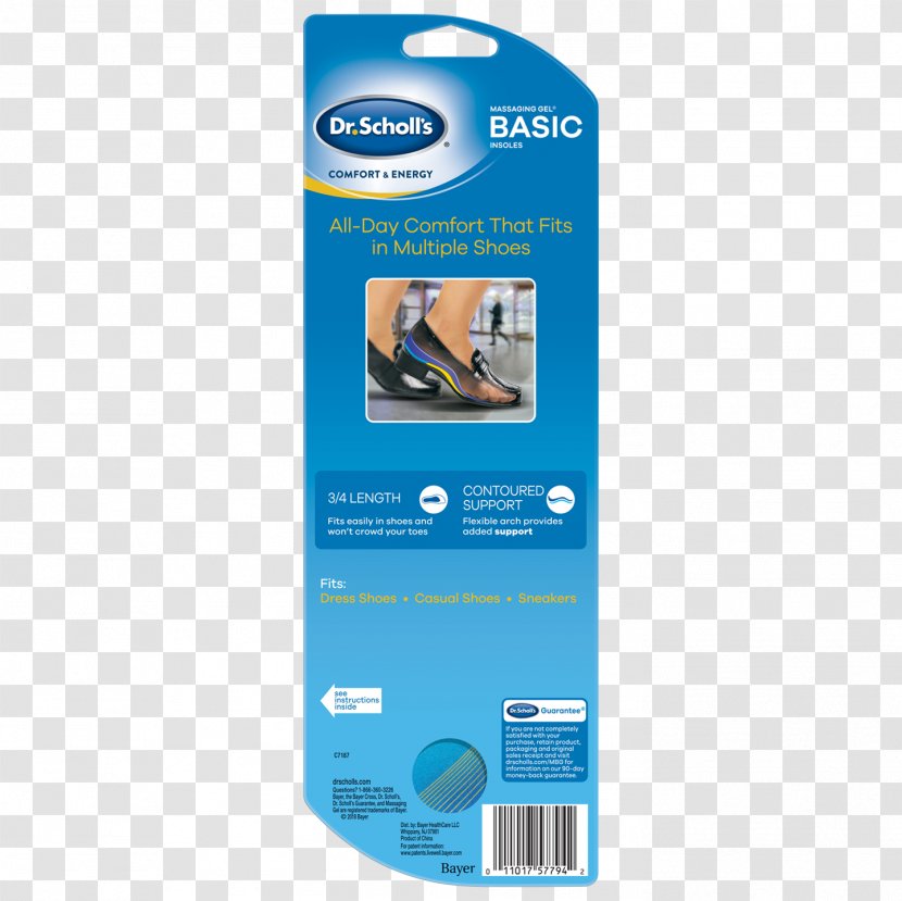Amazon.com Shoe Insert Dr. Scholl's Comfort & Energy Ultra Thin Insoles - Foot - Closed Toed Shoes For Women With Bunions Transparent PNG