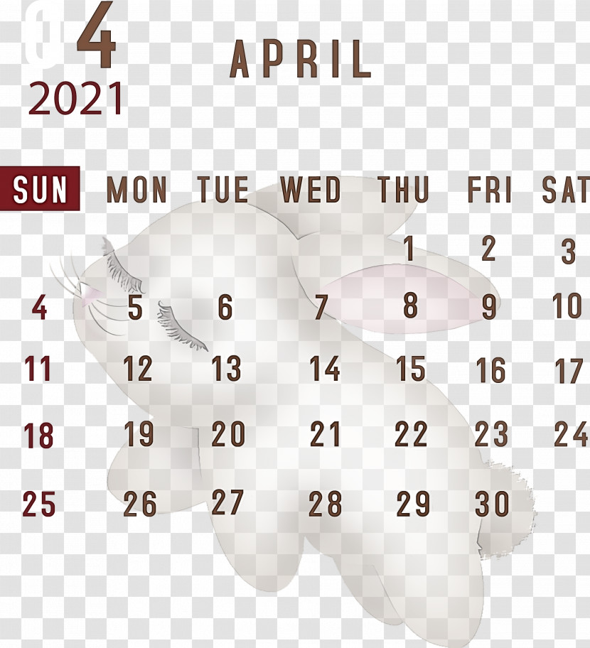 April 2021 Printable Calendar April 2021 Calendar 2021 Calendar Transparent PNG