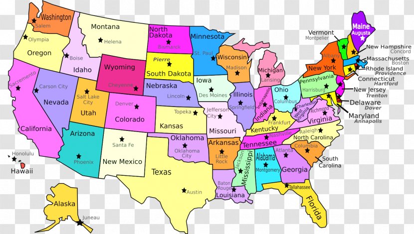 U.S. State World Map Virginia Inside U.S.A. - Blank - United States Transparent PNG