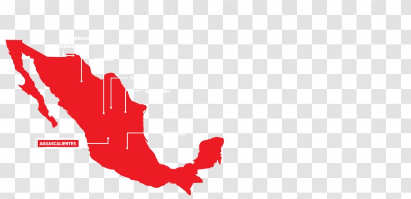 Mexico Vector Map - Mapa Polityczna - Chiwawa Transparent PNG