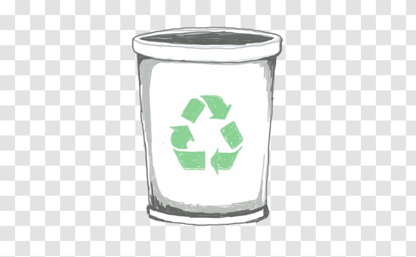 Tableware Glass Mug - Paper - Recycle Bin Transparent PNG