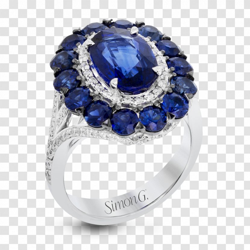 Sapphire Earring Engagement Ring Jewellery - Diamond Transparent PNG