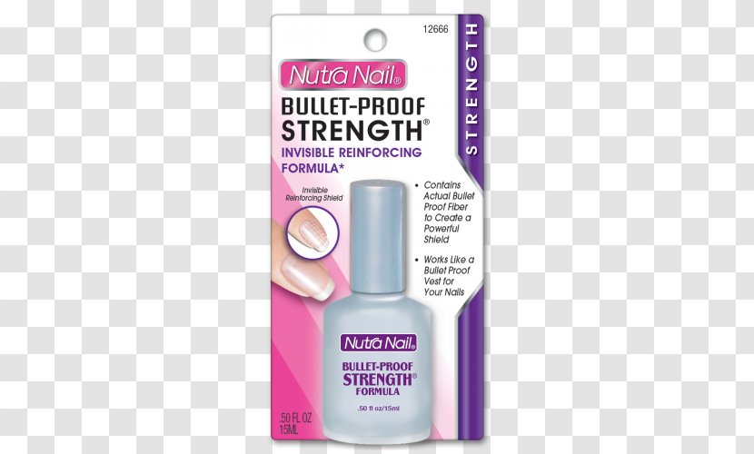 Nail Polish Nutra 5 To 7 Day Growth Calcium & Protein Formula Art Bullet-Proof Strength - Manicure Transparent PNG