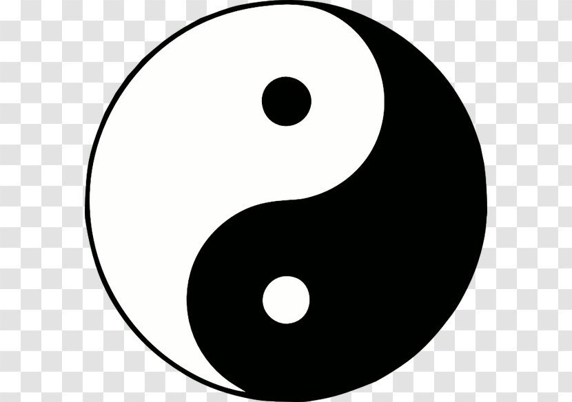 Yin And Yang Clip Art - Monochrome - Wiki Transparent PNG