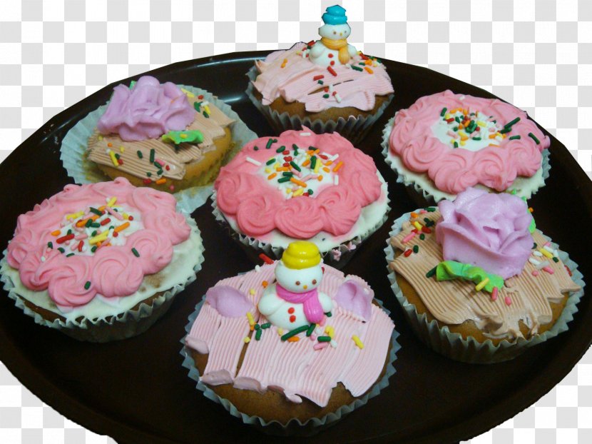 Cupcake Muffin Royal Icing Buttercream Baking Transparent PNG